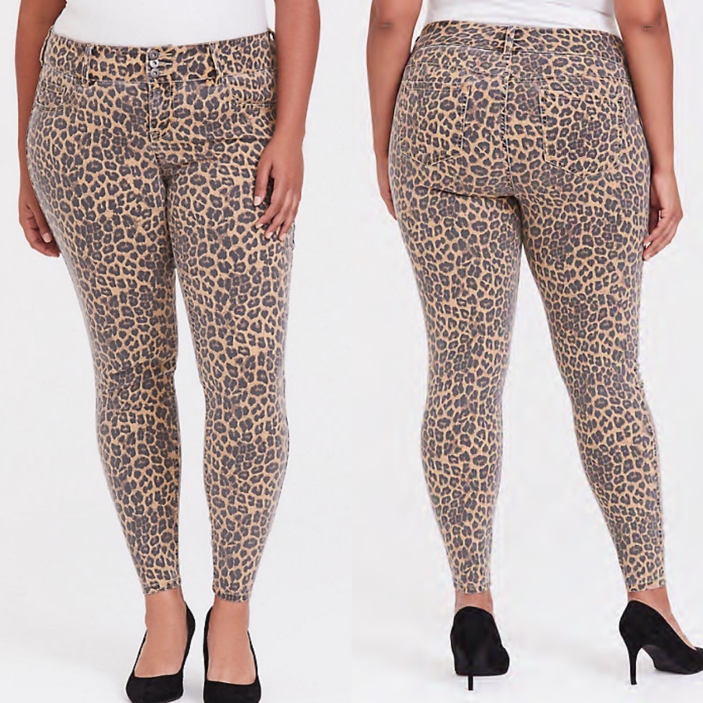 NWT Torrid leopard jegging 18R